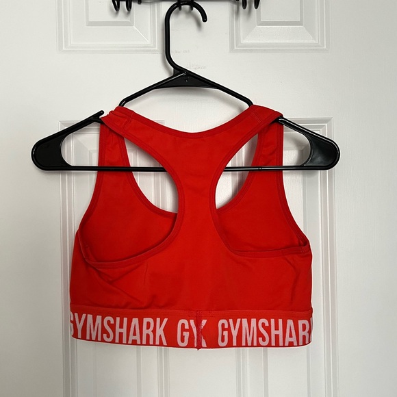 Gymshark Brand Logo Sports Bra, Orange - Picture 3 of 3